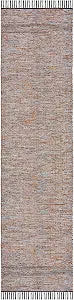 SAFAVIEH Montauk Collection Runner Rug - 2'3" x 9', Orange & Black, Handmade Tassel Cotton, Ideal for High Traffic Areas in Living Room, Bedroom (MTK620P)