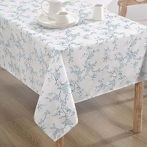 Laura Ashley Easy Care Polyester Tablecloth, 60" x 102", Oriental Blossom