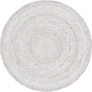 SAFAVIEH Braided Round Rug 3', Ivory BRD808A