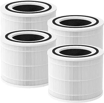 4 Packs 240 Replacement Filter Compatible with Puroair 240 Air Cleaner Purifier, 3 Stages Filtration of 240 Main Filter and Activated Carbon Filter