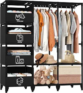 Portable Closet, Easy Assembly, Large Capacity Wardrobe Closet