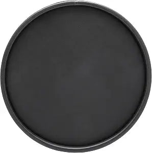 Kraftware Round Leatherette Serving Tray, Black - 14 Inch
