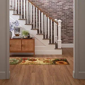 Mohawk Home Caravan Ornamental Floral Medallion 1' 8" x 2' 10" Area Rug - Orange - Perfect for Living Room, Dining Room, Office