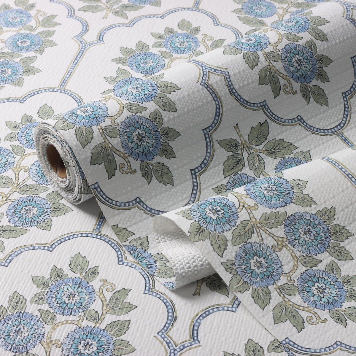 Drawer Liner Floral Shelf Liner for Kitchen Cabinet 12IN x 10FT