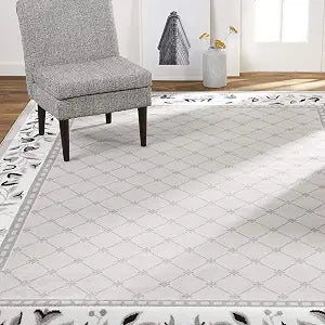 Home Dynamix 7015-45 Lyndhurst Sheraton Area Rug, rectangle, Gray 21 in x 35 in