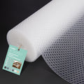 Clear Shelf Liner for Kitchen Cabinets: 17.7"W x 96"L Translucent Easy Cut