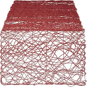 DII Woven Paper Tabletop Collection, Holiday & Event Decor, Table Runner, 14x72, Spice