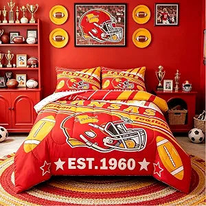 Feelyou Football Bedding Set Twin Size Boys Girls