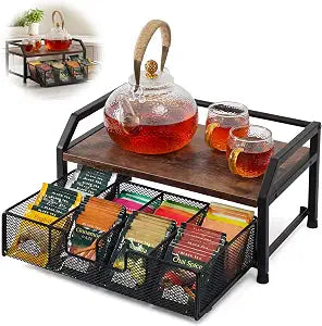 Tea Bag Organizer, Tea Holder for Countertop