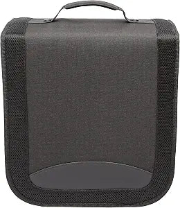 Amazon Basics Polyester CD/DVD Portable Storage Binder with Handle, 400-Capacity, Black