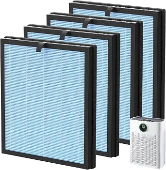HAP603 Replacement Filter for ECOSELF HAP603/HAP603WF Air Purifier, 4 Pack