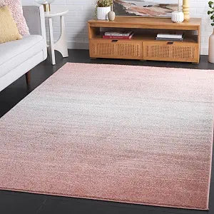 SAFAVIEH Adirondack Collection Accent Rug - 4' x 6', Blush & Grey, Modern Design, Non-Shedding & Easy Care, Ideal for High Traffic Areas in Living Room, Bedroom, Dining Room (ADR183U-4)
