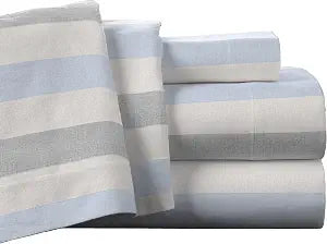 Pointehaven Flannel Deep Pocket Set with Oversized Flat Sheet, Twin XL, Savannah