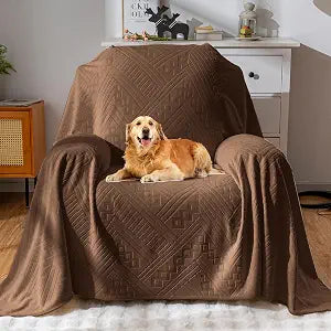 Waterproof Recliner Cover, Anti-Slip Reclining Sofa Covers, Washable Durable Breathable Couch Covers with Reversible Design, Pet Furniture Protector for Dogs Cats 71x91in/Brown