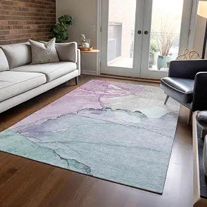 Addison Rugs Chantille ACN1783 Seafoam 3' x 5' Indoor/Outdoor, Machine Washable, Easy Clean, Non Shedding, Bedroom, Living Room, Dining Room, Kitchen, Patio Rug
