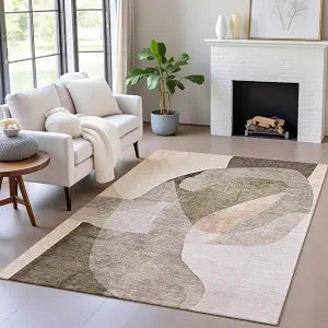 Addison Rugs Chantille ACN2058 Taupe 2'6" x 3'10" Indoor/Outdoor, Machine Washable, Easy Clean, Non Shedding, Bedroom, Living Room, Dining Room, Kitchen, Patio Rug