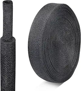 Braided Sleeving 2:1 Shrinkable Heat Shrink Tubing 1/2" ID-16ft
