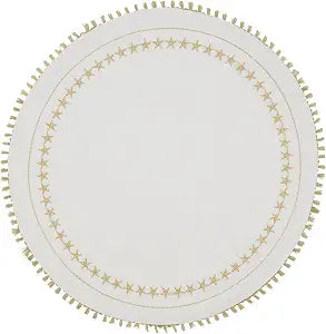 Embroidered Stars Tassel Placemats (Set of 4)
