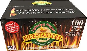 Lightning Nuggets N100SEB Super Economy Box Fire Starter , Tan Brown, 100 Count (Pack of 1)