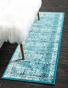 Unique Loom Imperial Collection (2' 0 x 6' 0 Runner, Turquoise/ Ivory)