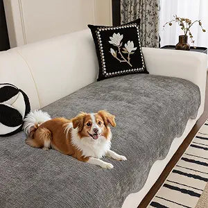 MYSKY HOME Dog Couch Cover, Sectional Couch Covers, Couch Covers for 3 Cushion Couch Sofa Pet Friendly, Sofa Cover Washable, Non-Slip Furniture Protector Futon Covers(Dark Grey, 35"x 83", Only 1 PCS)