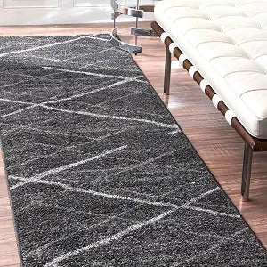 Nuloom Thigpen Charcoal/Grey, 2'5" x 9'5", Soft and Cozy, High Traffic, Stain Resistant, Easy Clean, Non-Shed, Durable Area Rug for Bedroom, Living Room, Dining Space, Den, Foyer, Entryway