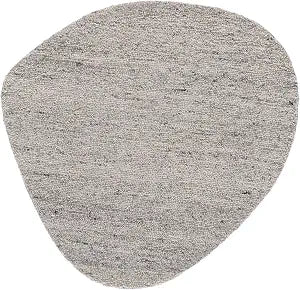 SAFAVIEH Novelty Collection Area Rug - 3' x 3', Grey & Black, Geometric Design, Handmade Wool, Ideal for High Traffic Areas in Living Room, Bedroom, Dining (NOV151F-33S)