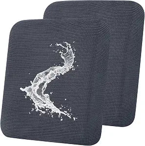 Smiry Waterproof Couch Cushion Covers, Stretch Jacquard Sofa Covers