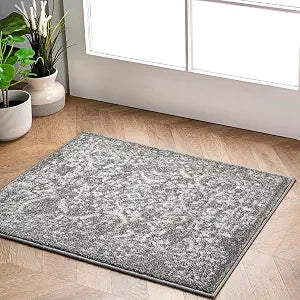 nuLOOM Odell Grey Floral & Paisley Power Loomed Area Rug, 2' x 3'
