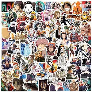 Mixed Japanese Anime Stickers for Kids,200PCS Cool Classic Anime Stickers,Hot Cartoon Vinyl Sticker for Water Bottle Laptop Phone Scrapbooking Journaling for Adults Teens for Party Supply Favor Decor