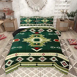 Feelyou Southwest Native Comforter Set Queen Size Bedding Set