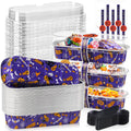 Halloween Mini Loaf Pans with Lids, Aluminum 6.8oz Mini Cake Pan 30Pack
