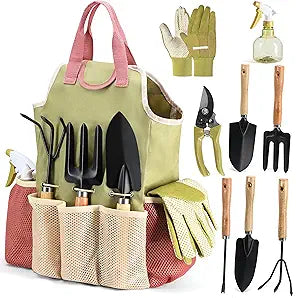 Heavy Duty Gardening Tools with Premium Handbag, Gardening Gifts for Women