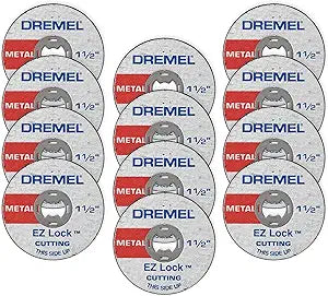 Dremel EZ456B 1-1/2" EZ Lock Rotary Tool Cutting Wheels - 12 Pieces