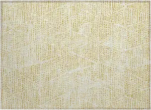 Addison Rugs Chantille ACN591 Wheat 1'8" x 2'6" Indoor Outdoor Area Rug, Easy Clean, Machine Washable, Non Shedding, Bedroom, Living Room, Dining Room, Kitchen, Patio Rug
