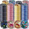 120 Pack Regular Mouth Canning Lids, Stained Glass Style