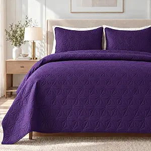 Whale Flotilla Soft Queen Quilt Bedding Set Lightweight Bedspread