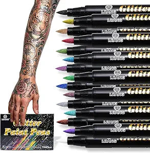 15 Colors Face Body Paint Markers, Water Resistance Skin Markers, Skin Safe