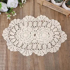2 PCS Crochet Doilies for Tables
