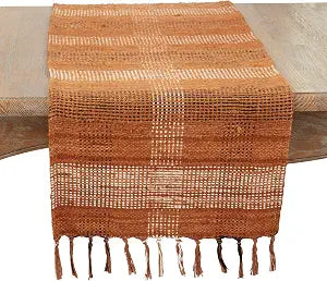 Vintage Rustic Plaid Table Runner