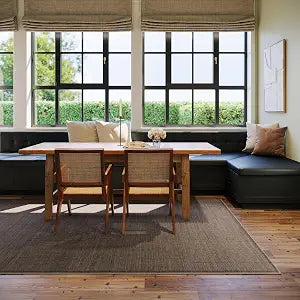 Rugs USA x Nate Berkus Palmer Modern Solid Washable Area Rug, 2' x 3', Burgundy