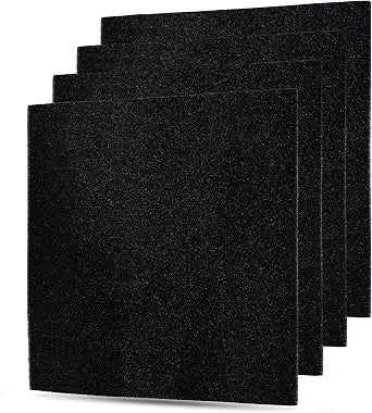 MD1-0023 Activated Carbon Replacement Filters, Compatible with Vornado Air Cleaner Purifier Model AC300, AC350, AC500, and AC550, 4-Pack