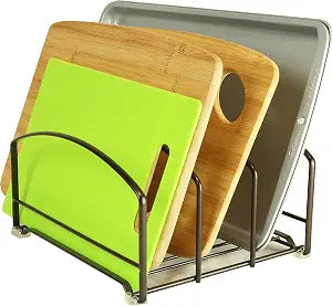 Deco Brothers Cookware Organizer Rack for Kitchen Cabinet, 3 Slot Holder