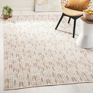 SAFAVIEH Montauk Collection Accent Rug - 3' x 5', Orange & Ivory, Handmade Cotton, Ideal for High Traffic Areas in Entryway, Living Room, Bedroom (MTK609D)