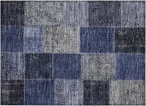Addison Rugs Chantille ACN663 Navy 1'8" x 2'6" Indoor Outdoor Area Rug, Easy Clean, Machine Washable, Non Shedding, Bedroom, Entry, Living Room, Dining Room, Kitchen, Patio Rug