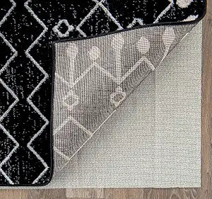 Rugshop Non-Slip Hardwood Floors Tile Floors Cushion Rug Pad Cream 8' x 11'