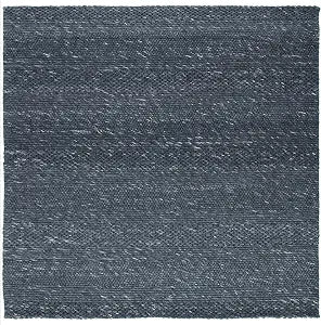 SAFAVIEH Marbella Collection Accent Rug - 3' Square, Charcoal, Handmade Wool, Ideal for the Living Room, Dining, Bedroom (MRB556H)