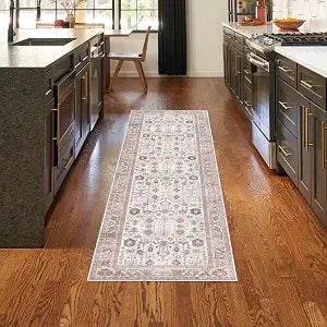 Nourison Home Vintage Home Ivory 2'2" x 7'6" Area Rug - Easy Clean, Non Shedding, Bed Room, Living Room, Dining Room, Kitchen (8' Runner)