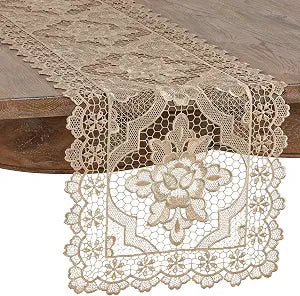 Quatrefoil Lace Table Runner