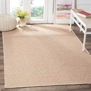 SAFAVIEH Montauk Collection Accent Rug - 3' x 5', Ivory & Rust, Handmade Flat Weave Cotton, Ideal for High Traffic Areas in Entryway, Living Room, Bedroom (MTK515L)